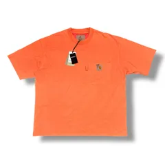 参考上代14300円 未使用品 carhartt × INVINCIBLE  24AW S/S PIGMENT DYED T-SHIRT ピグメントダイ Tシャツ カットソー カーハート インビンシブル コラボ A242063-24F オレンジ L