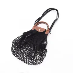 ロンシャン Longchamp ショルダーバッグ LE PLIAGE FILET ル プリアージュ フィレ 10121HVH001 ブラック レザー ル プリアージュ フィレ L ショルダーバッグ レディース 新品