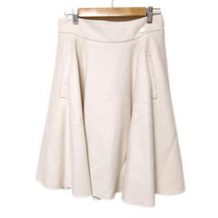 FOXEY(フォクシー) スカート サイズ42 L レディース美品  - 34791 アイボリー ひざ丈
