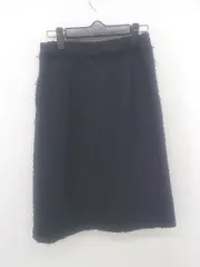 ◇ B:MING by BEAMS ビーミング by ビームス ツイード 膝丈 タイト スカート サイズ M ネイビー レディース P  【1302220007562】