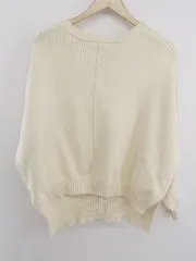 ◇ apart by lowrys アパートバイ ローリーズ コットン ニット 長袖 セーター サイズF オフホワイト レディース P  【中古】 【1208310004070】