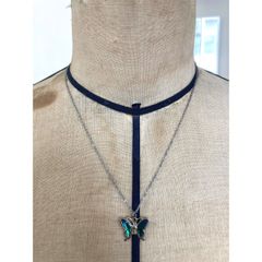 necklace #1165 蝶々ネックレス　アクセサリー　古着屋