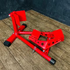 フロント ホイールクランプ バイクスタンド レッド メンテナンス タイヤ固定 メーカー不明 【中古】/513787