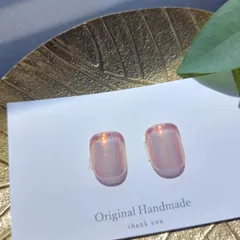 No.22　 フットネイルチップ　ジェルネイルチップ　ペディキュア　現品　新品　ハンドメイド　オーロラパウダー　ピンク　フラッシュ　フレンチ