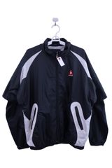 【美品】le coq sportif(ルコックスポルティフ) フルジップナイロンジャケット 黒 メンズ L ゴルフ用品 2504-0239 中古