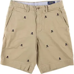 古着 ラルフローレン Ralph Lauren POLO RALPH LAUREN STRTCH CLASSIC FIT ドクロ柄 スカル柄 チノショーツ ショートパンツ/eaa574333