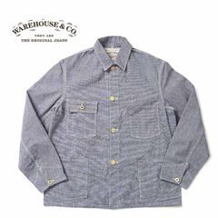 WAREHOUSE ウエアハウス ジャケット Lot 2195 "INDIGO PINCHECK CHANGE BUTTON COVERALL" 2195-PINCHECK(23SS)