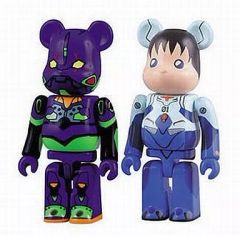 [중고] 피규어 BE@RBRICK EVA 초호기(나이트 칼라판) & 이카리 신지 [에반게리온 신극장판:서 2 팩 시리즈] BE@RBRICK-000EVA-A