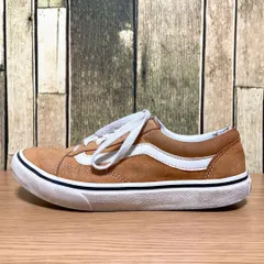 《人気カラー》バンズ VANS 茶☆オールドスクール ラバーロゴ ULTRACUSH ウルトラクッシュ スウェード キャンバス ガムソール アースカラー ブラウン sh2