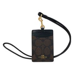 訳あり コーチ COACH IDケース カードケース ラグジュアリー シグネチャー ランヤード レディース f63274