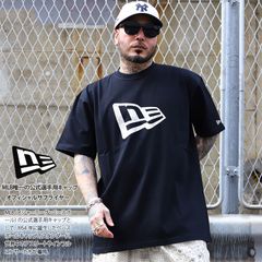 NEWERA Tシャツ 半袖 メンズ 黒 白 大きいサイズ ロゴ スポーツ