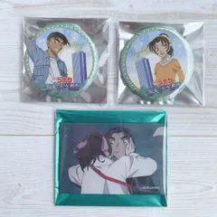名探偵コナン サンシャイン60 展望台 スクエア缶バッジ＆てんぼうパーク限定缶バッジ/平次＆和葉