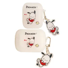 新品 耐衝撃 保護ケース 防水 ポチャッコ 防塵 ポチャッコ キーチェーン付きワイヤレス充電対応 シリコンケース AirPods AirPods 2 2 ポチャッコ 充電ケース ケース 用ケース ソフトスリムカバー 第2世代) AirPods (第1世代 第2