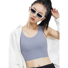 [veimia] 和装ブラ ナベシャツ 胸を小さく見せるブラ【ファンデ・和装ブラジャー】 胸つぶし ナベシャツ脇高 ワイヤレス 揺れない 伸縮性 通気性 肌のような着物ブラ バストを自然に潰す事で美しいシルエットに見せる color：ブルー size：M