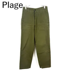 プラージュ Plage ベイカーパンツ パッチポケット カーキ オリーブ プラージュ Plage ベイカーパンツ パッチポケット カジュアル