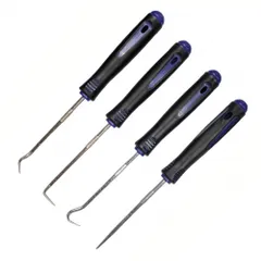 オーリング ピックツール 4本セット オイルシール フック ピックアップツール 工具 Oリング[ゆうパケット発送、送料無料]mer007