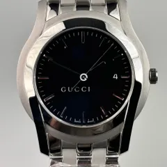 未使用】グッチ GUCCI Gクラス 5500XL YA055518 クォーツ 黒 デイト
