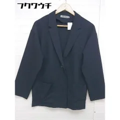 ◇ niko and ニコアンド studio CLIP 1B シングル 長袖 テーラード ジャケット サイズ3 ネイビー系 レディース 【1103310007901】