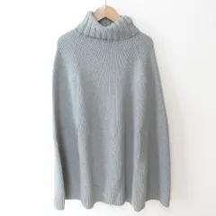 美品 SLOANE スローン 3G ジーロンラム×カシミヤ ポンチョ