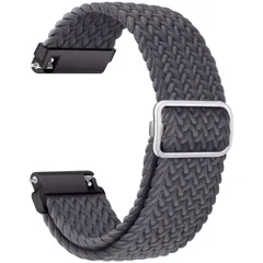 無段階に調整なステンレススチールバックル付き スマートウォッチ交換ベルト 伸縮性ベルト 22mm、エレガントで快適な 時計交換用バンド 20mm (22mm バンド クイックリリース スペースグレー) [AGUPERFIT]