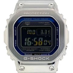 【美品】カシオ　CASIO　ジーショック　G-SHOCK　GMW-B5000D-2JF　フルメタル　電波ソーラー　モバイルリンク　スクエア　デジタル