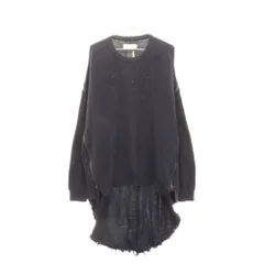 FACETASM (ファセッタズム) 23SS HIGH-LOW ZIPPER KNIT ABH-KN-U01 ハイ&ロー レイヤードジップニット セーター ネイビーのサムネイル