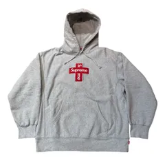 2020FW Supreme Cross Box Logo Hooded sweatshirts Grey 美中古 L