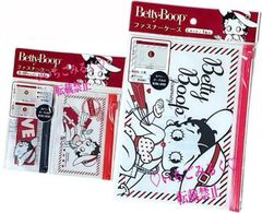 Betty Boop ベティ・ブープ ベティちゃん ファスナーケース L サイズ（1枚入） ファスナーケース S・Mサイズ（各1枚入） 2点セット