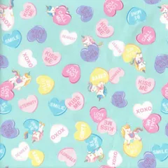 ユニコーン＆ハートオックス　112cm巾x100cm　入学入学準備　ハンドメイド　入園入学グッズ作り方付き