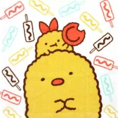 【中古】タオル・手ぬぐい(キャラクター) えびせんべい ハンドタオル 「一番くじ すみっコぐらし だがし屋すみっコ」 F賞