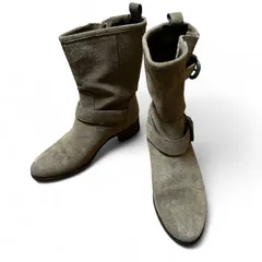 AU BANNISTER ベージュ スウェードブーツ サイズ35 オゥバニスター