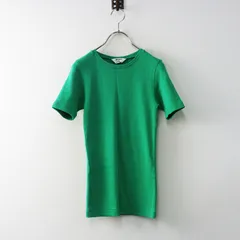 オーラリー イエナ AURALEE FOR IENA LUSTER リブTシャツ 1＼グリーン コットン ニット 半袖 プルオーバー 別注【2400014639315】のサムネイル
