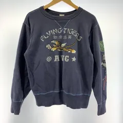 バズリクソンズ　フライングタイガー　スウェット　ネイビー　M buzz rickson's スウェット フライングタイガー ネイビー サイズL