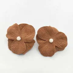 45R/45rpm 花 パンジー イヤークリップ イヤリング ブラウン レディース フォーティーファイブアールピーエム【中古】5-0813G∞