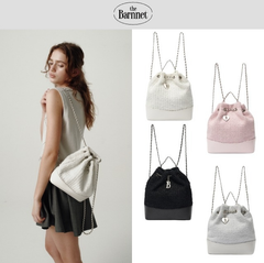 新品 韓国 The Barnnet ☆ 25SS  weed Drawstring Chain Backpack バックパック・リュック レディース 【4色選択可能】