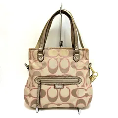 ＊COACH＊コーチ  ハンドバッグ 2ウェイバッグ シグネチャー織　トートバッグ　現状渡し ＃