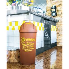 【新入荷】MOON 45リットル ダストボックス ブラウン ゴミ箱  アメリカン雑貨 ムーンアイズ ガレージ