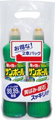 【新着商品】尿石除去 500mL トイレ洗剤 (マイナスイオン) 2本パック サンポール