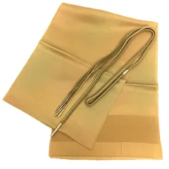 京やQ692 正絹 和装小物2点セット 帯揚げ帯締めセット 正絹帯揚げ 正絹帯締め 絹100％ 袷・単衣用 着物小物 ちりめん　特選金銀糸　青海波文様　手組紐 変わり冠組　ゆるぎ組 フォーマル～カジュアルまで 振袖訪問着附下小紋紬江戸小紋色無地などに