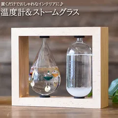 ☆ 温度計&ストームグラス 温度計＆ストームグラス 気象計 天気予報 温度計 天気管 ガリレオ温度計 ガリレオ ガリレオサーモメーター 北欧 サイエンス 科学 インテリア ガラス おしゃれ Science 浮き球