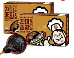 韓国調味料 チンミチュンジャン 300g×2（ジャージャー麺タレ黒味噌）のサムネイル