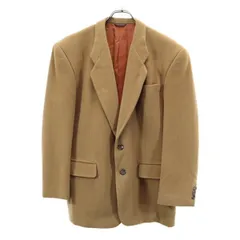 サンタフェ カシミヤ ウール ブレンド テーラードジャケット ブラウン santa fe メンズ 【中古】  【230225】