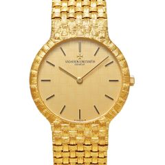 VACHERON CONSTANTIN メッシュドール Ref.31046 イエローゴールド シャンパン 中古品 メンズ 腕時計
