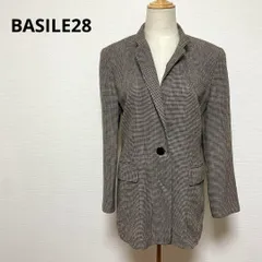 BASILE28 バジーレベントット テーラードジャケット 40 麻混 ウール混