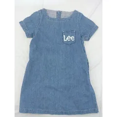◇ Lee リー キッズ 子供服 半袖 ミニ デニム ワンピース サイズ110 インディゴ レディース  【中古】 【1205160001266】
