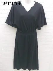 ◇ AZUL BY MOUSSY アズールバイマウジー フレンチスリーブ ロング ワンピース サイズM ブラック レディース 【中古】 【1002802454158】