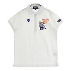 サイズ：0 PEARLY GATES パーリーゲイツ  半袖ポロシャツ ニコちゃん  ホワイト系 [240101512157] ゴルフウェア レディース ストスト