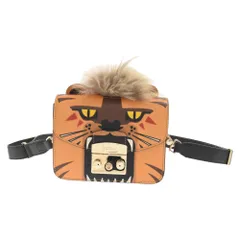 FURLA (フルラ) メトロポリス ジャングル ファー アニマルプリント ショルダーバッグ オレンジ 00881165のサムネイル