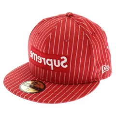 SUPREME (シュプリーム) 14SS ×COMME des GARCONS SHIRT NewEra Box Logo Cap ×コムデギャルソン ニューエラ ボックスロゴ ベースボールキャップ レッド