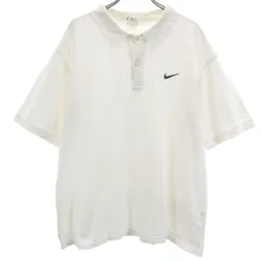 NIKE ナイキ 半袖 ポロシャツ L オフホワイト メンズ 古着